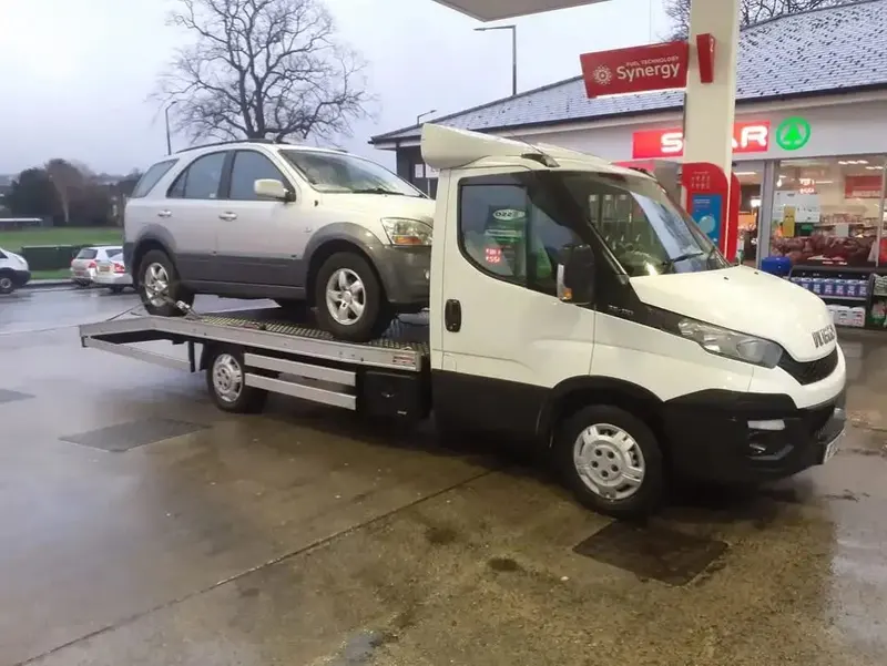 4x4 loaded for scrap collection in Preston